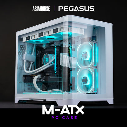 PEGASUS Mid-Tower M-ATX Dual Chamber PC Case