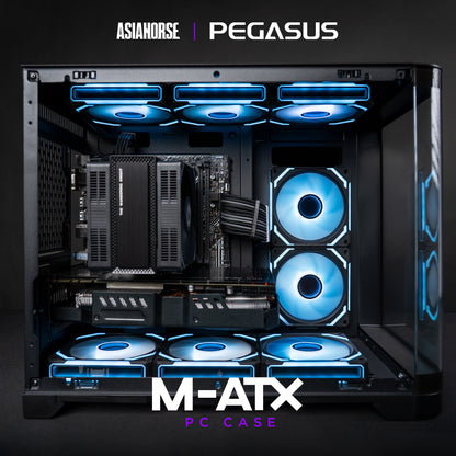 PEGASUS Mid-Tower M-ATX Dual Chamber PC Case