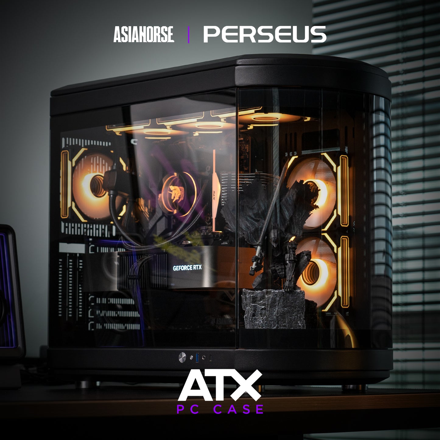 PERSEUS Mid-Tower ATX Dual Chamber PC Case