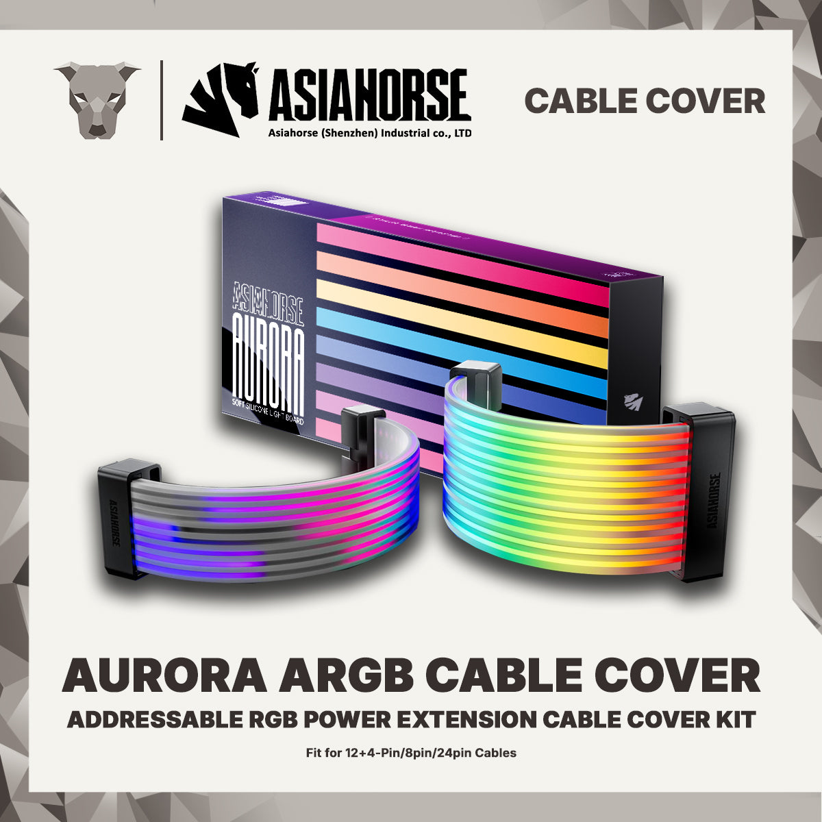 AURORA Addressable RGB Power Extension Cable Cover Kit