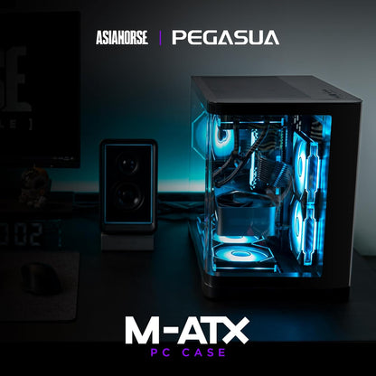 PEGASUS Mid-Tower M-ATX Dual Chamber PC Case